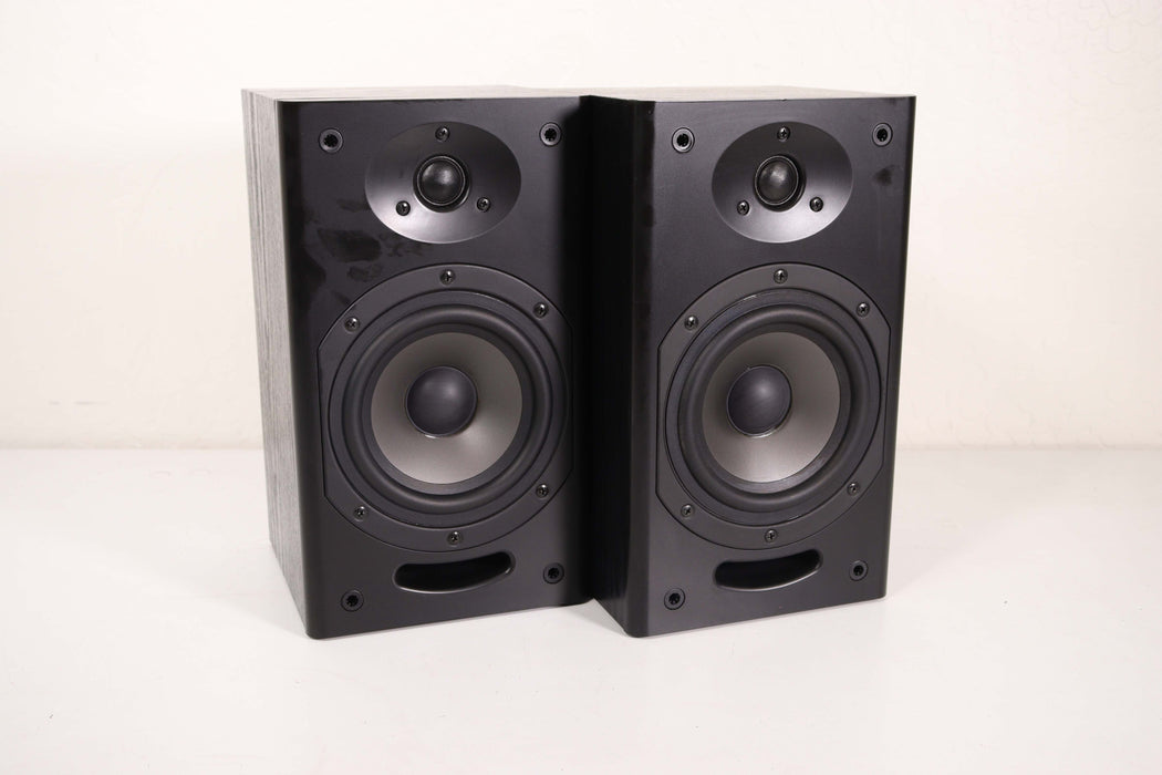 Insignia NS-SP213 Small Black Bookshelf Speaker Pair 8 Ohms-Speakers-SpenCertified-vintage-refurbished-electronics