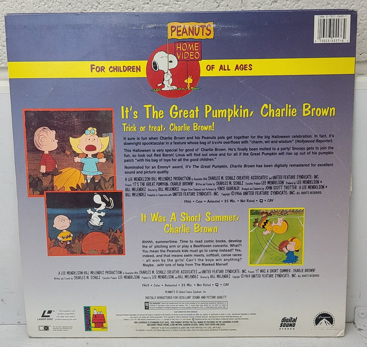 It's The Great Pumpkin, Charlie Brown LaserDisc Movie-Electronics-SpenCertified-refurbished-vintage-electonics