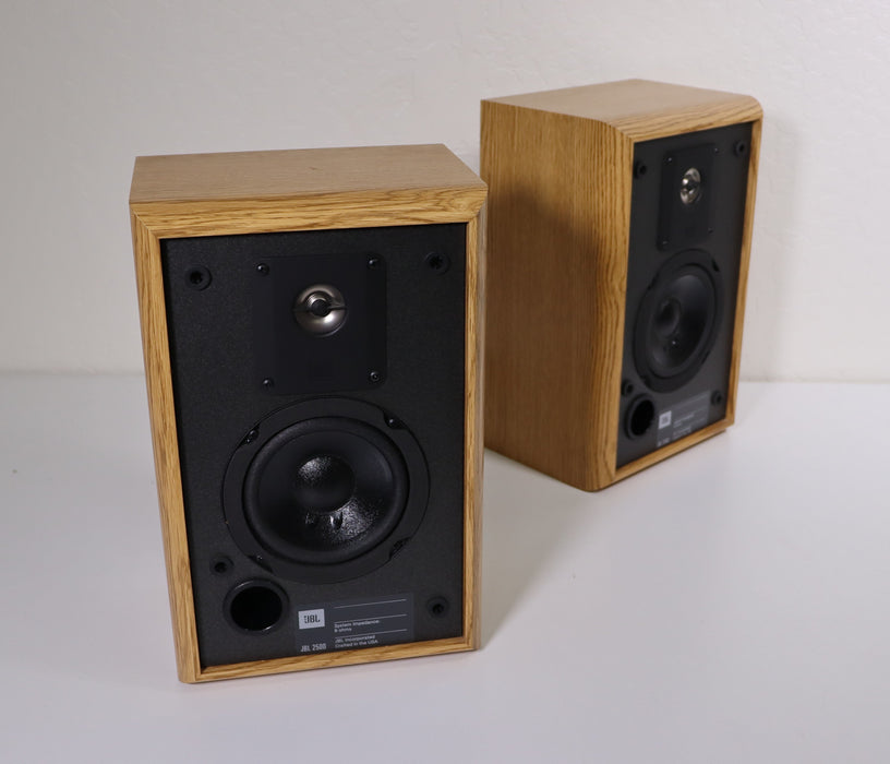 JBL 2500 Small Bookshelf Speaker Pair System 8 Ohms-Speakers-SpenCertified-vintage-refurbished-electronics