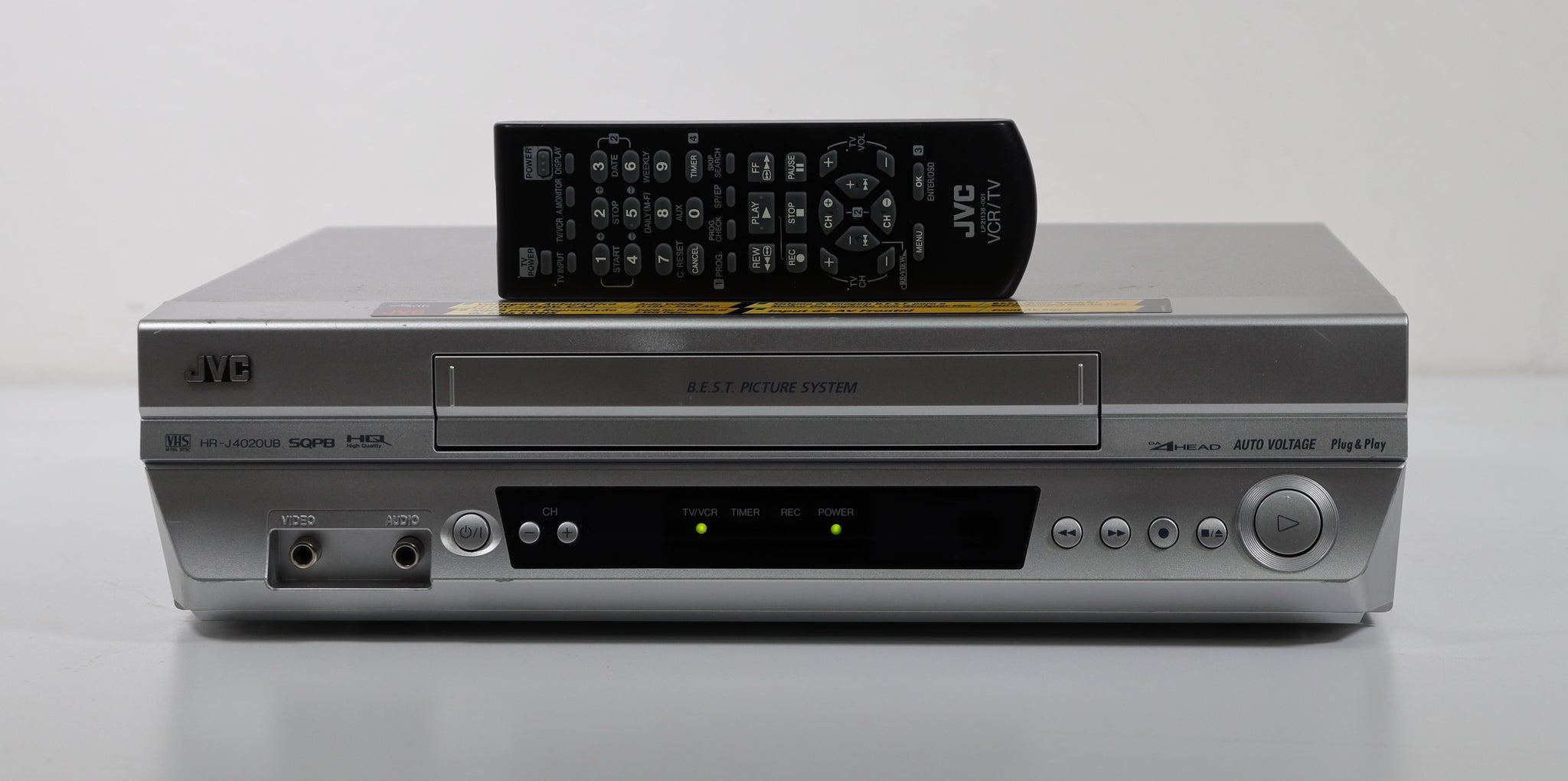Jvc Vhs JVC HR-J4020UB M-Pal NTSC VCR VHS Player Recorder B.E.S.T. Picture Sys ...