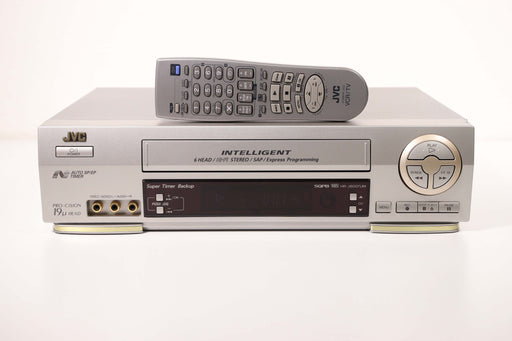 JVC HR-J6007UM Video Cassette Recorder VHS Player System Intelligent 6 Head Hi-Fi Stereo SAP SQPB-VCRs-SpenCertified-vintage-refurbished-electronics