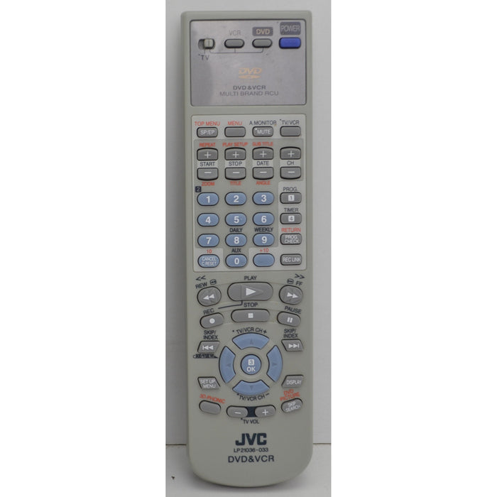 JVC LP21036-033 Remote Control for DVD VCR Combo Player HR-XVS44 and More-Remote-SpenCertified-refurbished-vintage-electonics