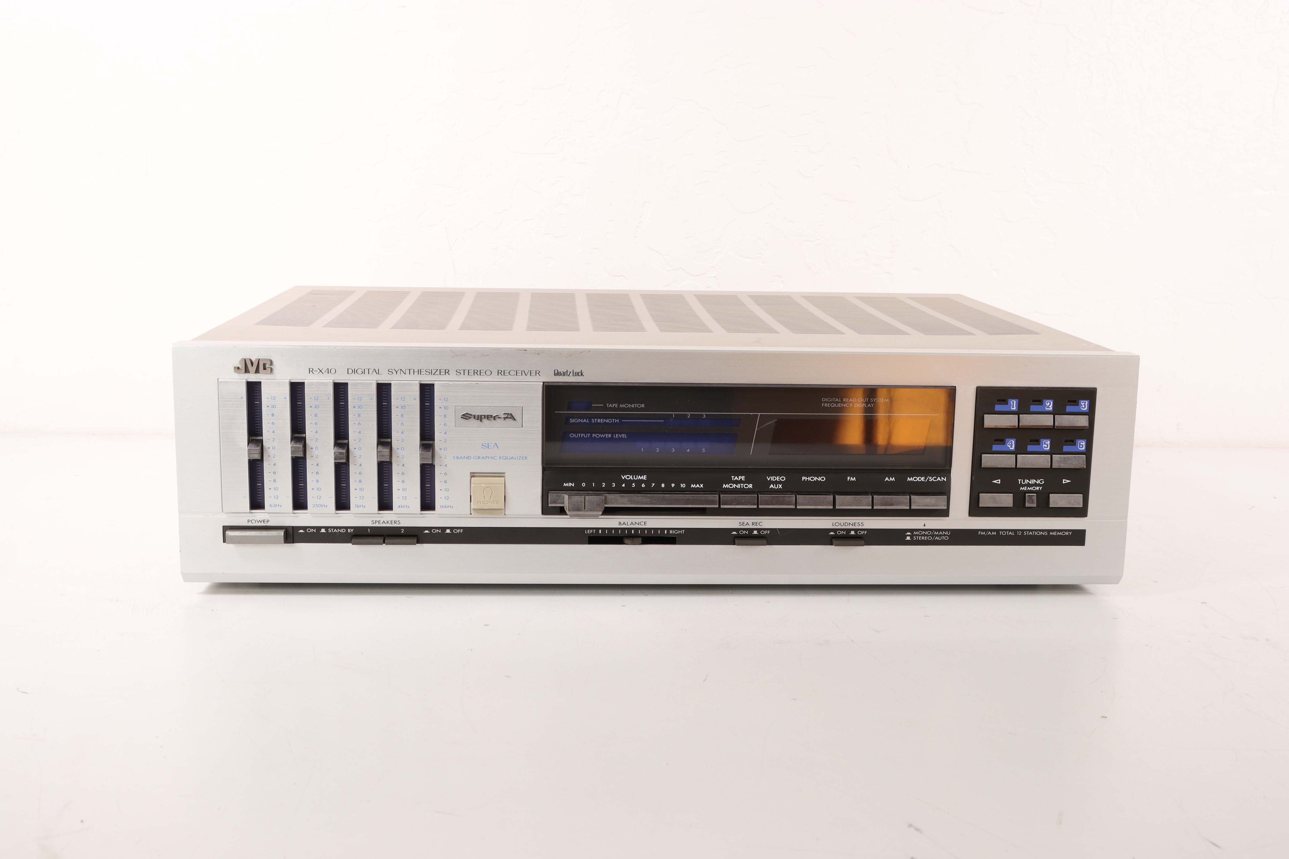 JVC R-X40 Digital Synthesizer Stereo Receiver w/ Phono (1983 ...