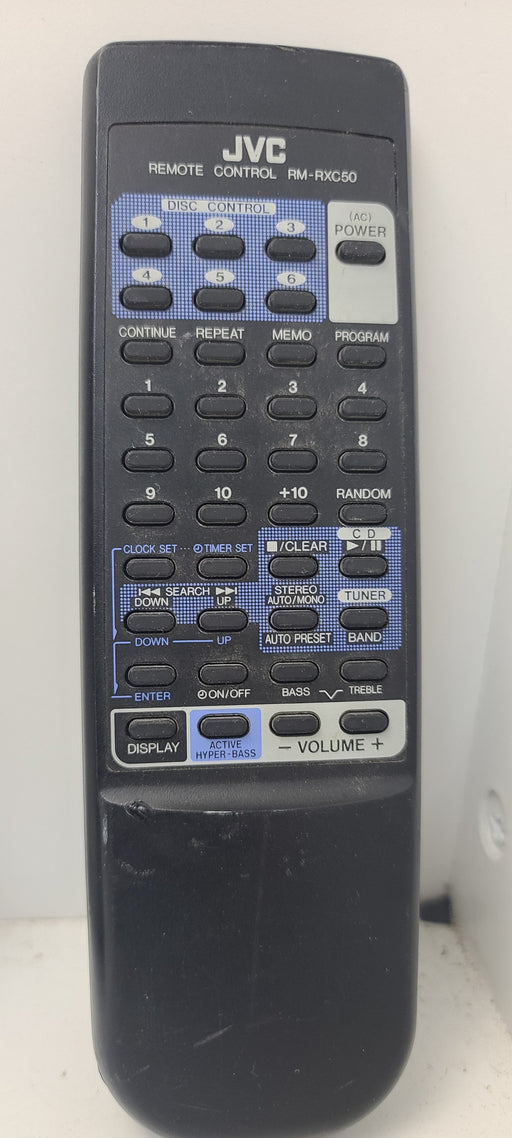 JVC RM-RXC50 CD Audio Remote Control PCRXC30 PCRXC50 PCXC30 PCXC30BK PCXC30J-Remote-SpenCertified-refurbished-vintage-electonics