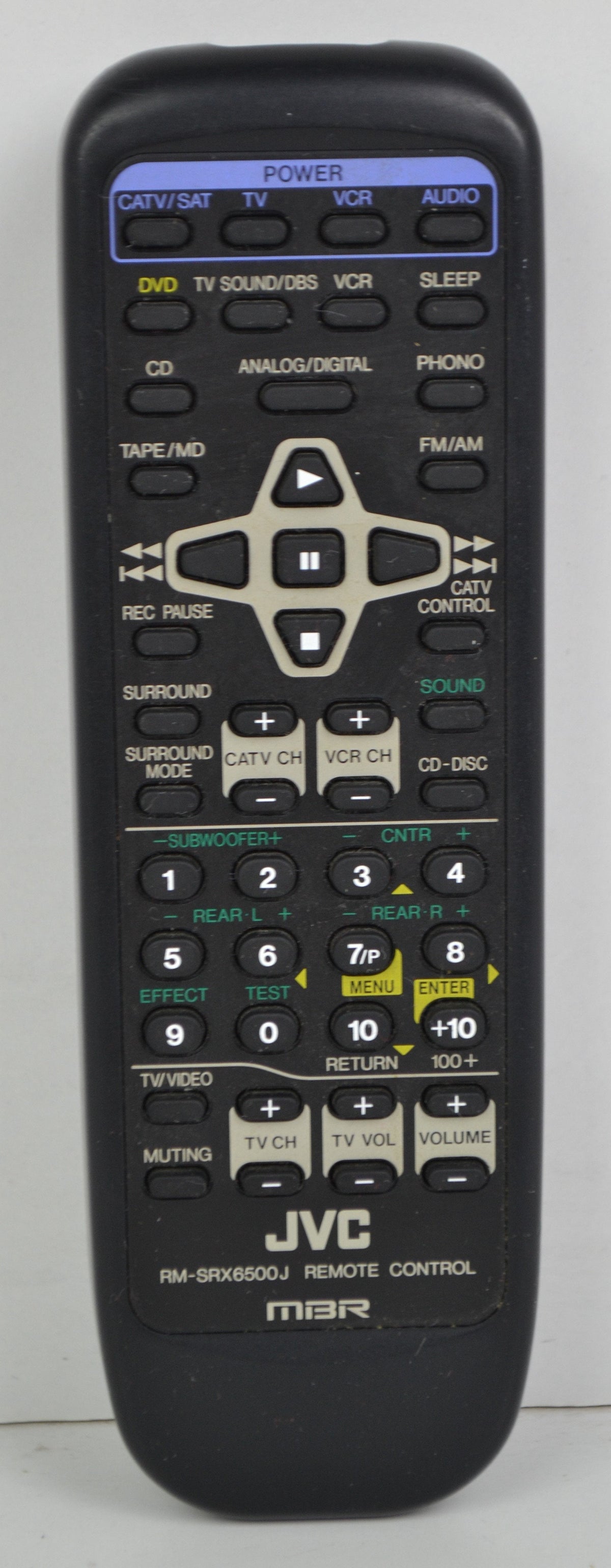 JVC RM-SRX6500J DVD VCR Combo Player Remote Control — SpenCertified