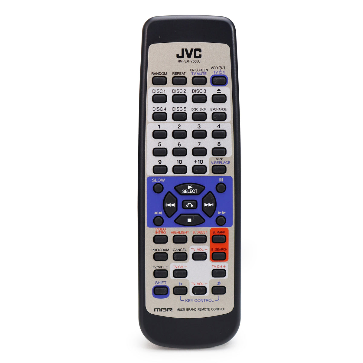 JVC RM-SXFV555U Remote Control For VCD Video CD Player Model XL-FV323T ...