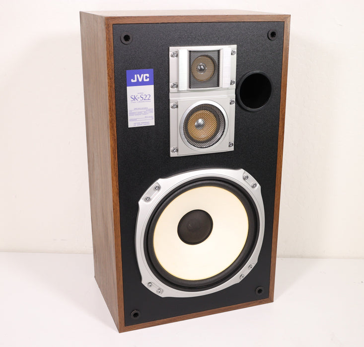 JVC SK-S22 3 Way Bookshelf Speaker Pair-Speakers-SpenCertified-vintage-refurbished-electronics