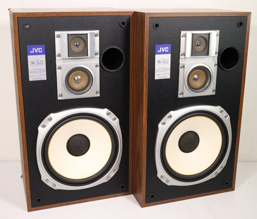JVC SK-S22 3 Way Bookshelf Speaker Pair-Speakers-SpenCertified-vintage-refurbished-electronics