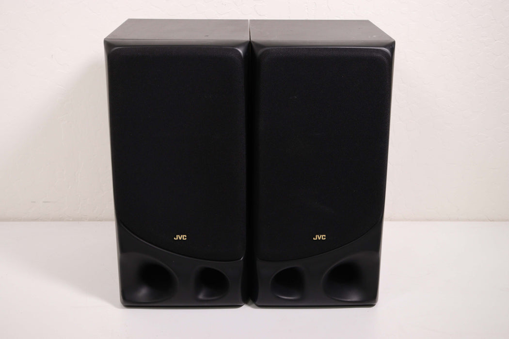 JVC SP-MXC5BK 3-Way Speaker System Small Bookshelf Pair Set 50 Watts 8 Ohms-Speakers-SpenCertified-vintage-refurbished-electronics