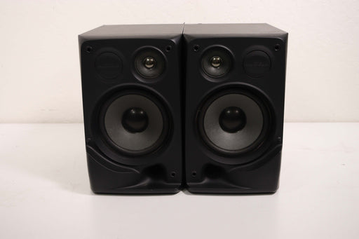 JVC SP-MXS2BK 2-Way Speaker System Small Bookshelf Pair Set 30 Watts 6 Ohms-Speakers-SpenCertified-vintage-refurbished-electronics