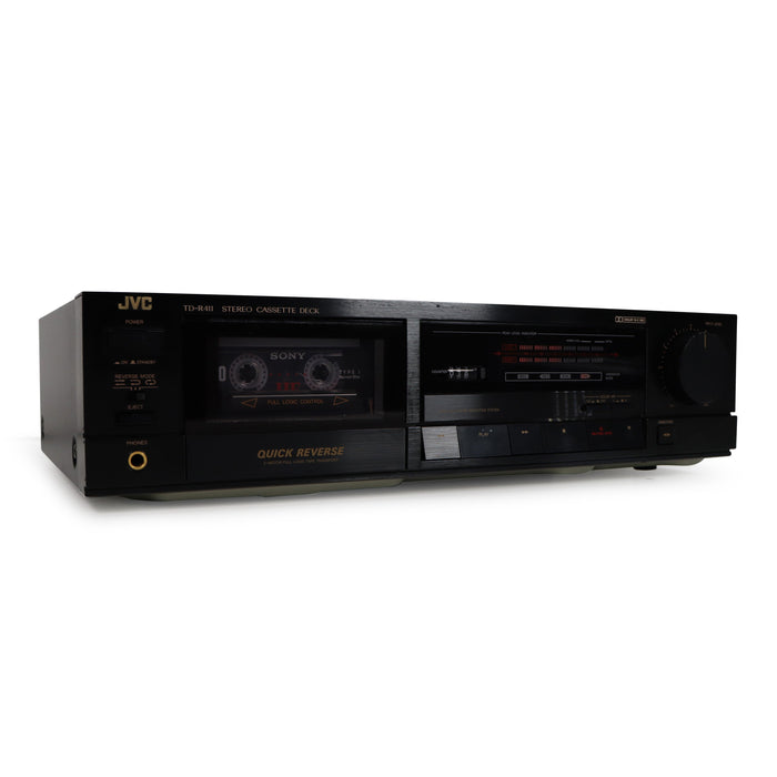 JVC TD-R411 Single Deck Cassette Player-Electronics-SpenCertified-refurbished-vintage-electonics