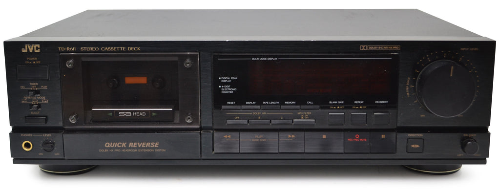 JVC - TD-R611 - Single Stereo Cassette Deck - SA Head - Quick Reverse -  4-Digit Electronic Counter