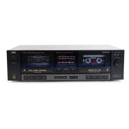 JVC TD-W203 Dual Cassette Deck / Recorder-Electronics-SpenCertified-refurbished-vintage-electonics
