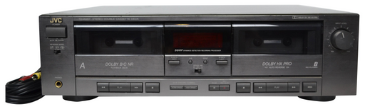 JVC TD-W207 Dual Stereo Cassette Deck Player-Electronics-SpenCertified-refurbished-vintage-electonics