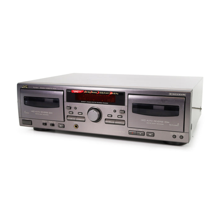 JVC TD-W217 Dual Deck Cassette Player/Recorder-Electronics-SpenCertified-refurbished-vintage-electonics