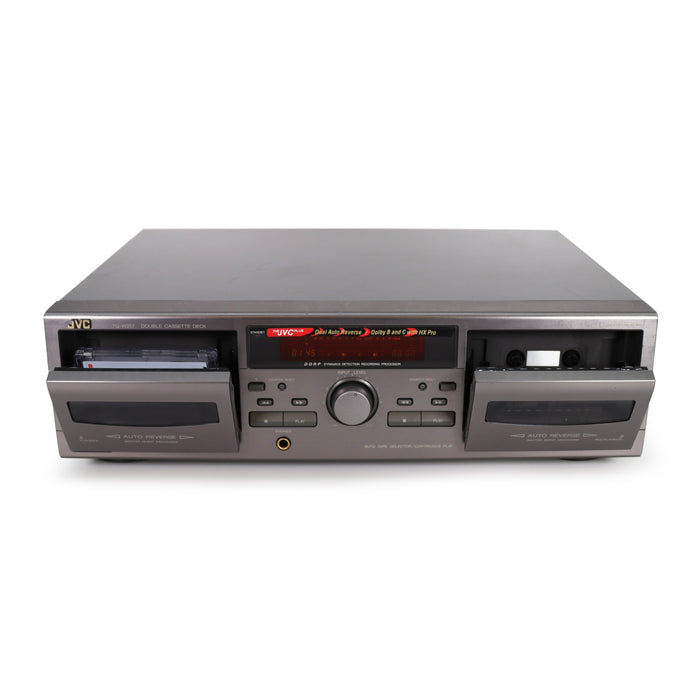 JVC TD-W217 Dual Deck Cassette Player/Recorder-Electronics-SpenCertified-refurbished-vintage-electonics