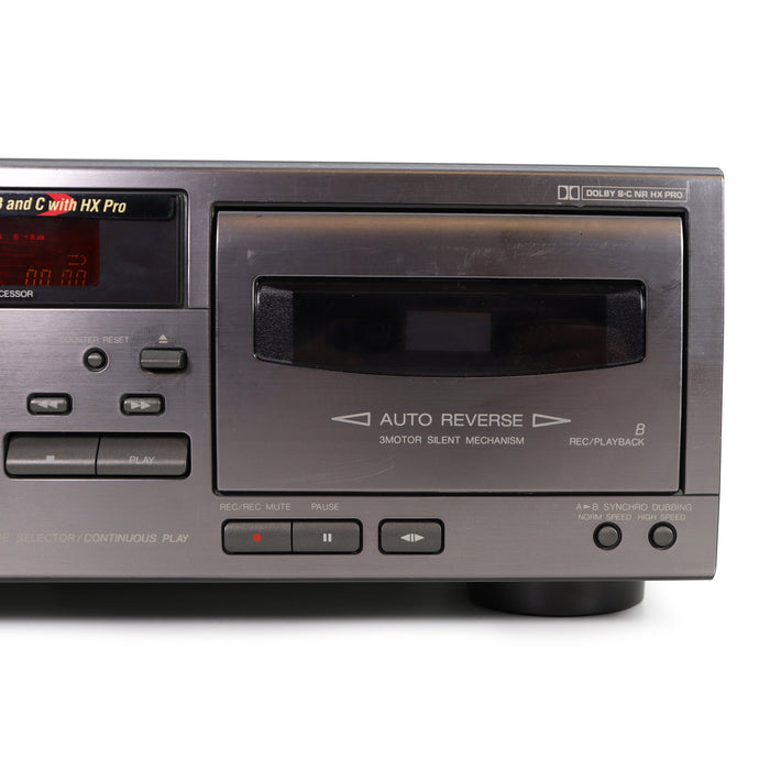 JVC TD-W217 Dual Deck Cassette Player/Recorder-Electronics-SpenCertified-refurbished-vintage-electonics