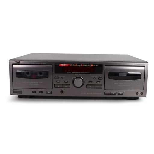JVC TD-W217 Dual Deck Cassette Player/Recorder-Electronics-SpenCertified-refurbished-vintage-electonics