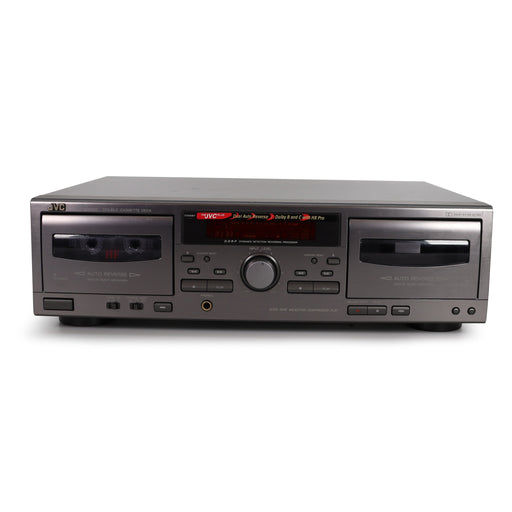 JVC TD-W217 Dual Deck Cassette Player/Recorder-Electronics-SpenCertified-refurbished-vintage-electonics