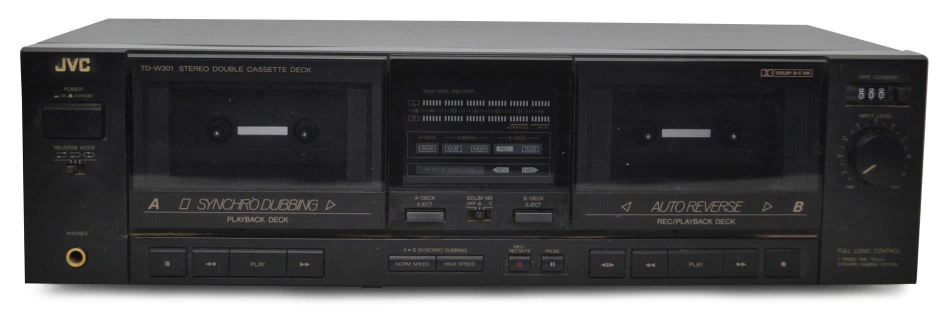 JVC - TD-W301 - Double Cassette Deck Player - Auto Reverse — SpenCertified