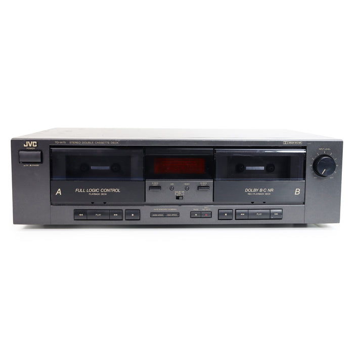 JVC TD-W75 Dual Audio Stereo Cassette Deck-Electronics-SpenCertified-refurbished-vintage-electonics