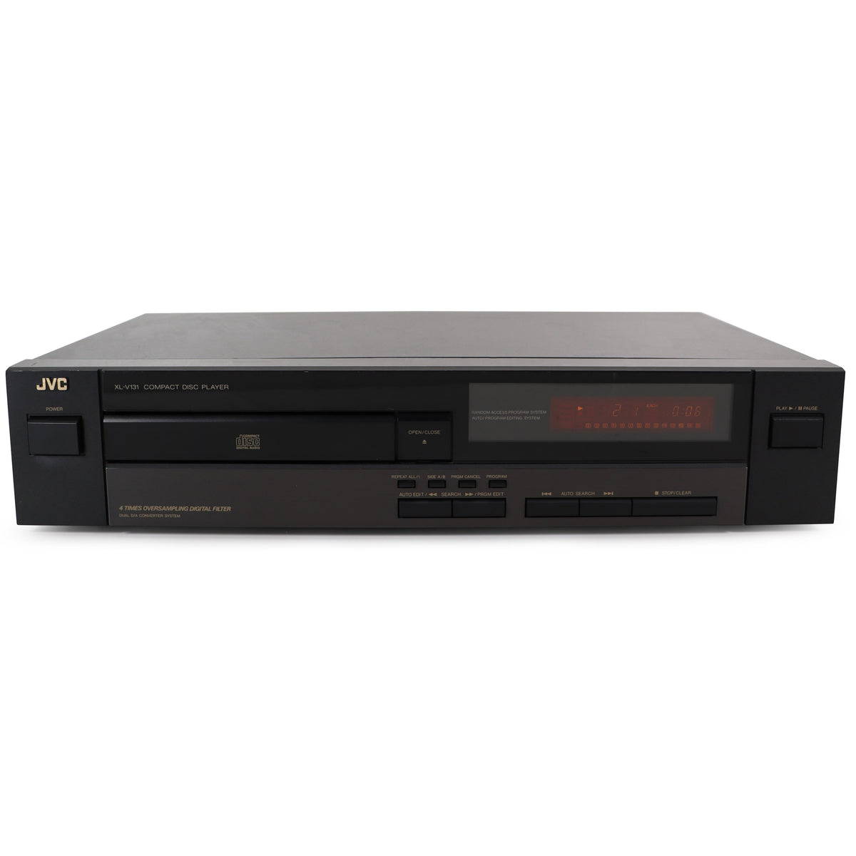 JVC XL-V131BK Single Disc CD Player — SpenCertified