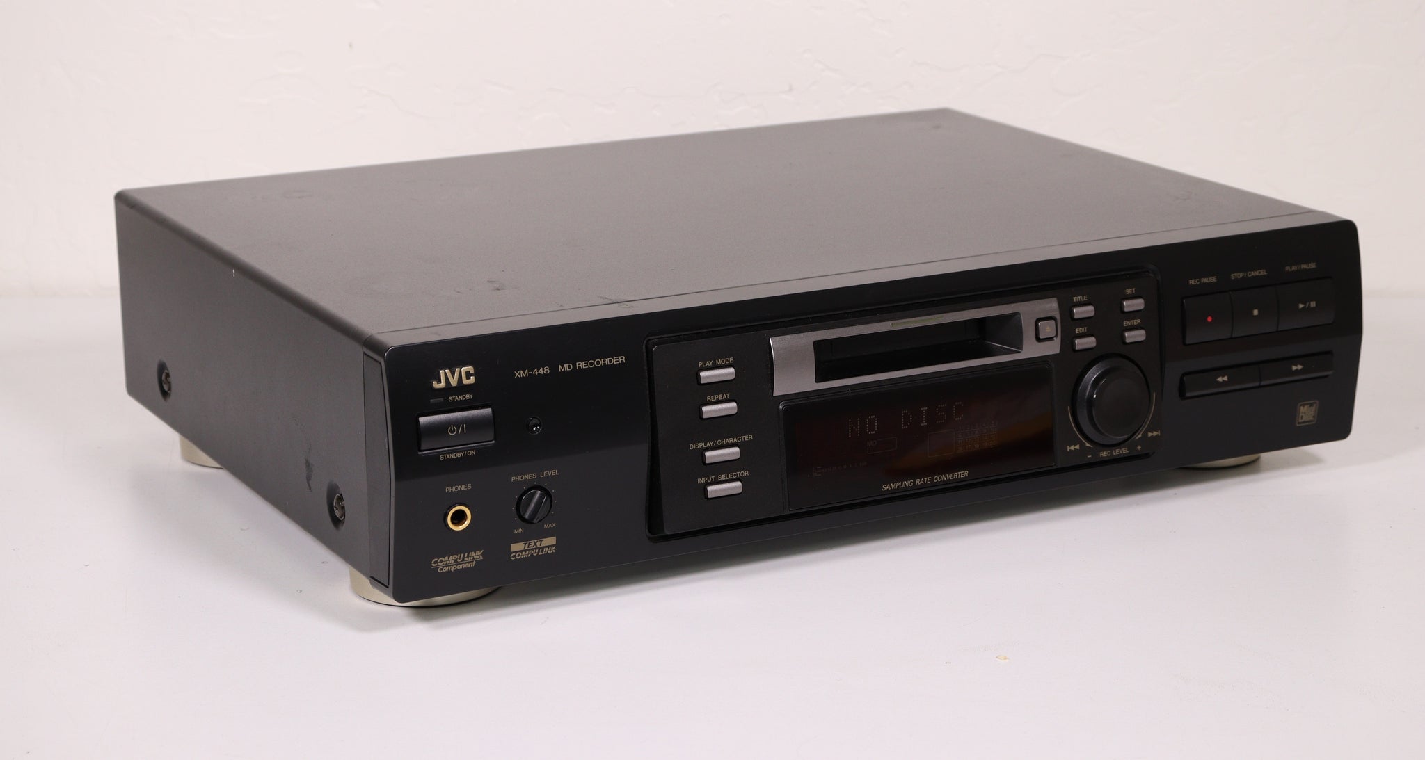 Minidisc Recorder Machine JVC XM-448 MD Minidisc Recorder Player Vintage