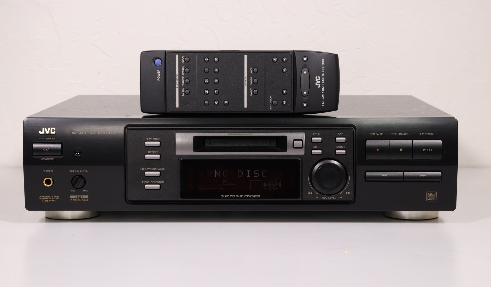 JVC XM-448 MD Minidisc Recorder Player Vintage