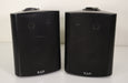 KLH Audio Systems C130B 8 Ohm 130 Watt Speaker Pair with Wall Mount Black-Speakers-SpenCertified-vintage-refurbished-electronics