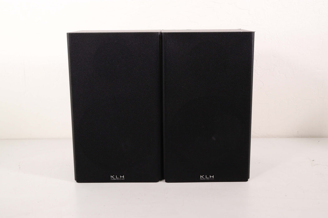 KLH BTF220 Bookshelf Speaker Pair Small Black-Speakers-SpenCertified-vintage-refurbished-electronics