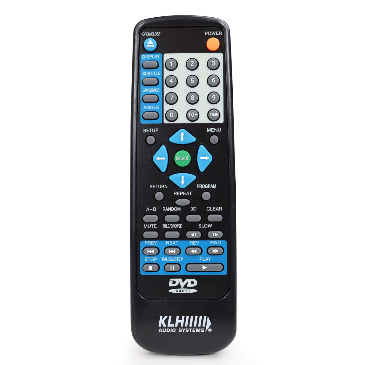 KLH Digital KF-8000A Remote Control for DVD Player — SpenCertified