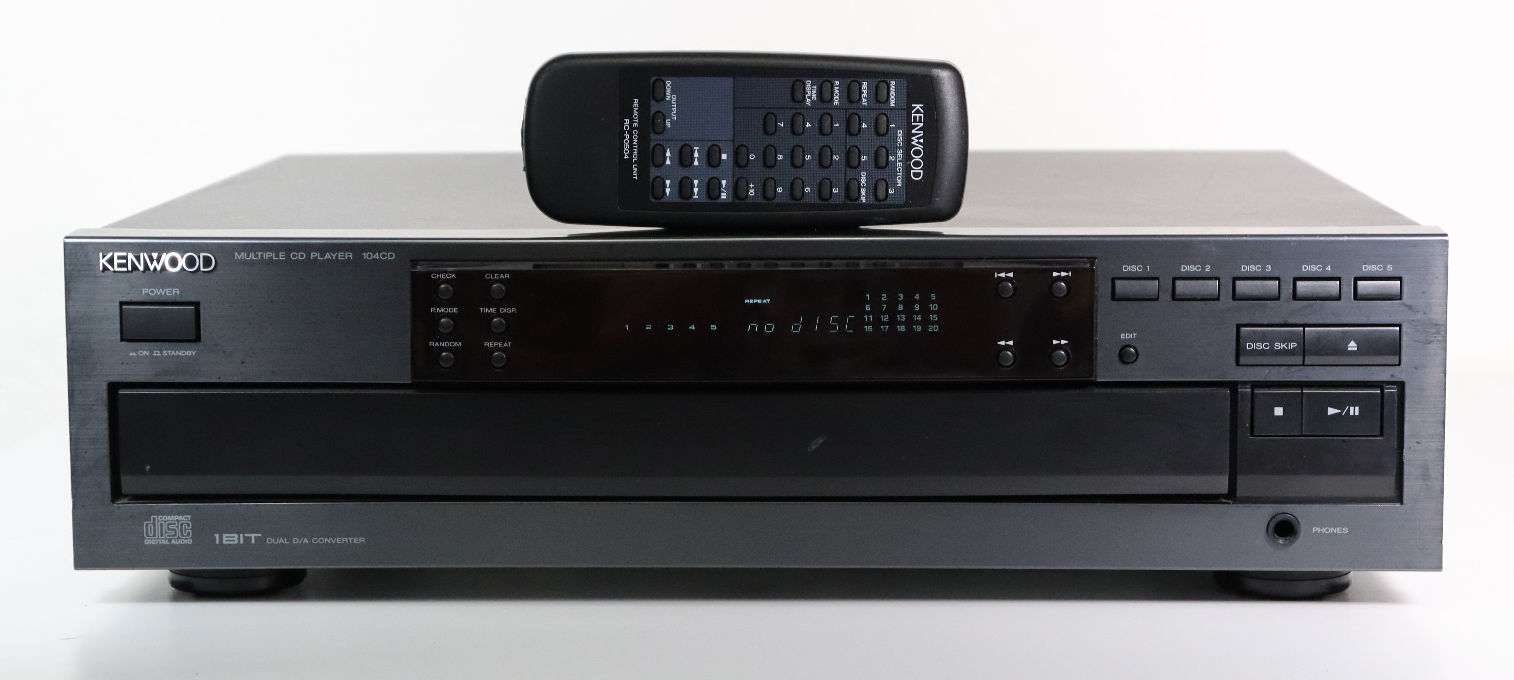 Kenwood 104CD 5 Disc CD Player Changer Home Stereo Component