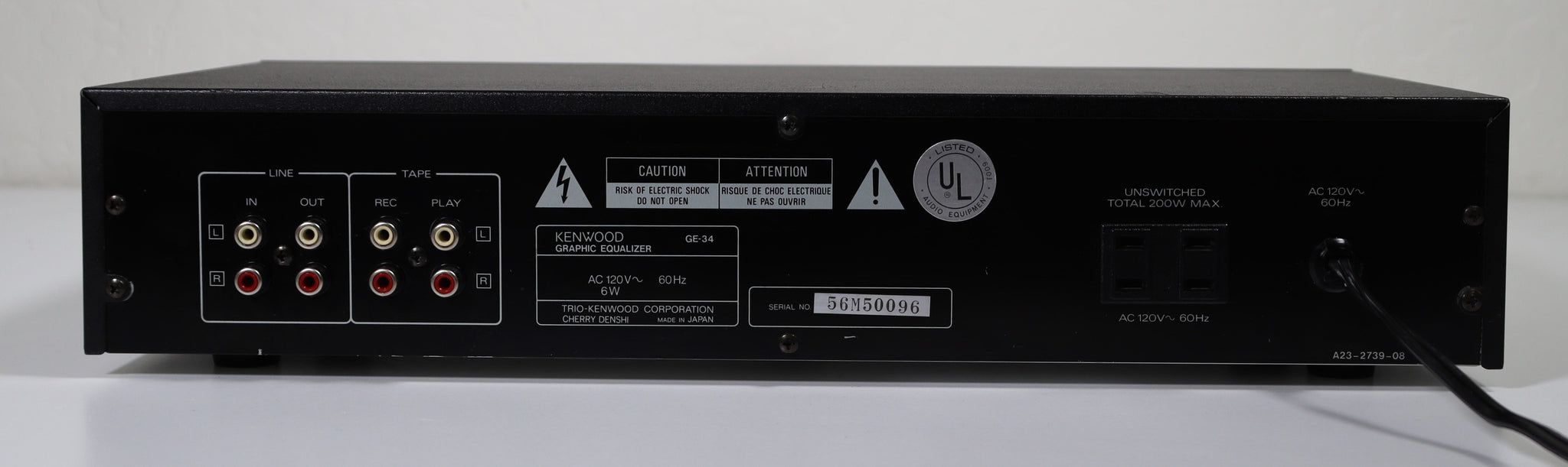 Kenwood Graphic Equalizer GE34 Stereo EQ