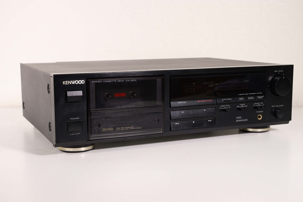 Kenwood KX-3510 Stereo Cassette Deck Single System HX Pro Auto Bias-Cassette Players & Recorders-SpenCertified-vintage-refurbished-electronics