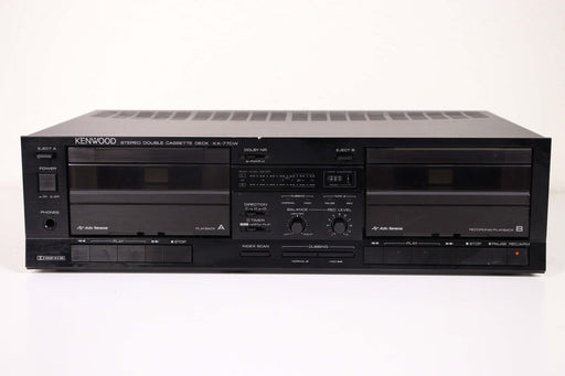 Kenwood KX-77CW Stereo Cassette Deck Dual Tape System-Cassette Players & Recorders-SpenCertified-vintage-refurbished-electronics