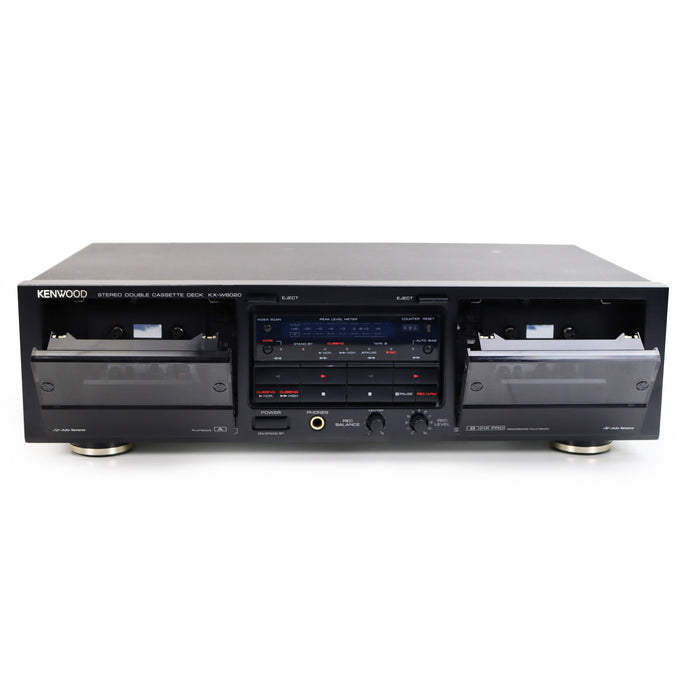 Kenwood KX-W6020 Stereo Double Cassette Deck-Electronics-SpenCertified-refurbished-vintage-electonics