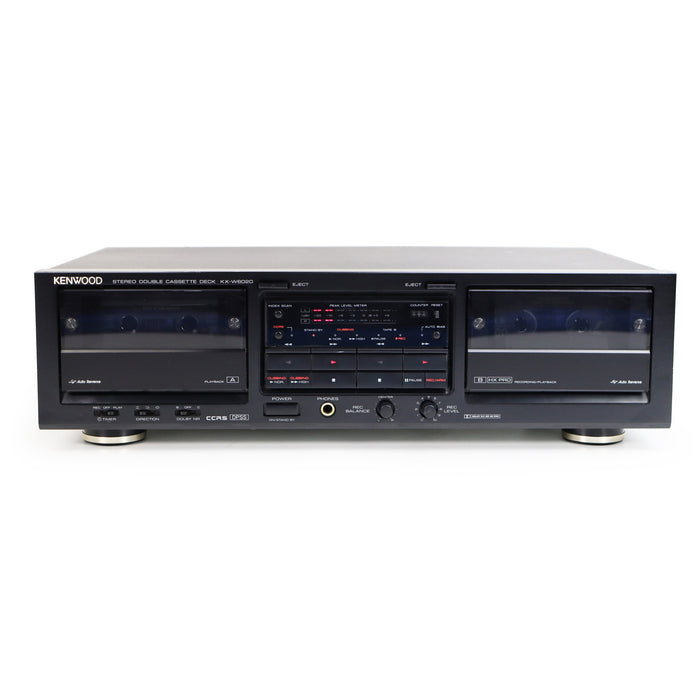 Kenwood KX-W6020 Stereo Double Cassette Deck-Electronics-SpenCertified-refurbished-vintage-electonics