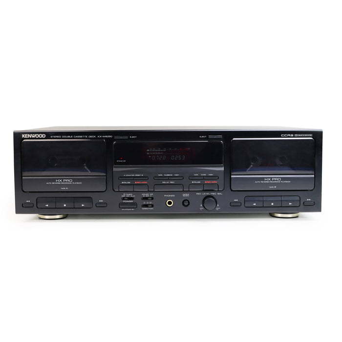 Kenwood KX-W6050 Stereo Double Cassette Deck-Electronics-SpenCertified-refurbished-vintage-electonics