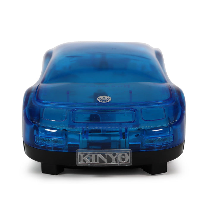 Kinyo UV-614S Blue Acrylic Sports Car 1 Way VHS Rewinder-Electronics-SpenCertified-refurbished-vintage-electonics