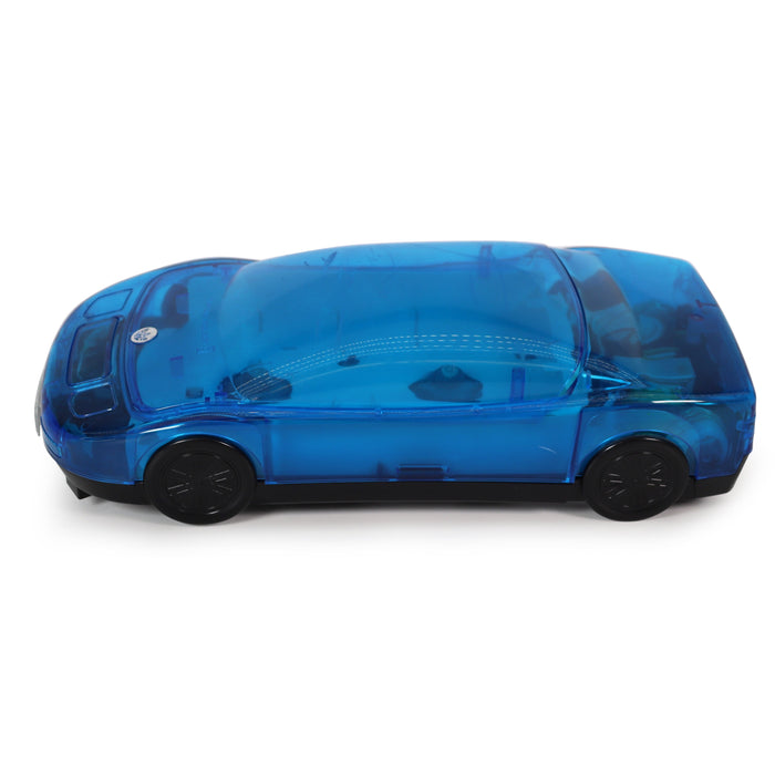 Kinyo UV-614S Blue Acrylic Sports Car 1 Way VHS Rewinder-Electronics-SpenCertified-refurbished-vintage-electonics