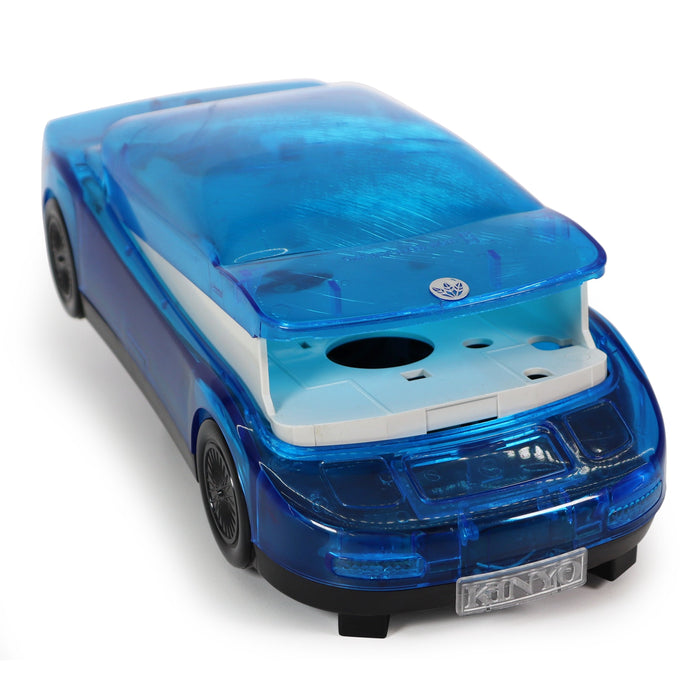 Kinyo UV-614S Blue Acrylic Sports Car 1 Way VHS Rewinder-Electronics-SpenCertified-refurbished-vintage-electonics