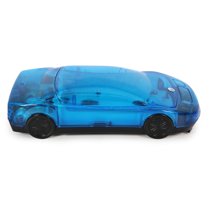 Kinyo UV-614S Blue Acrylic Sports Car 1 Way VHS Rewinder-Electronics-SpenCertified-refurbished-vintage-electonics