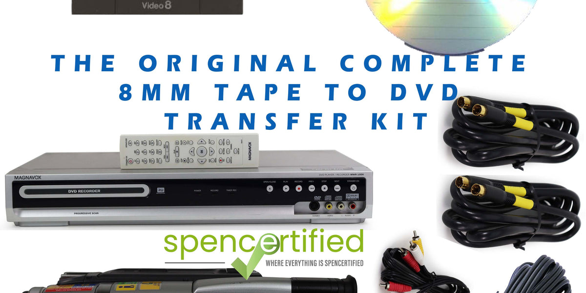 Kit for Converting 8mm Tapes to DVD | Video 8 Hi8 Digital 8