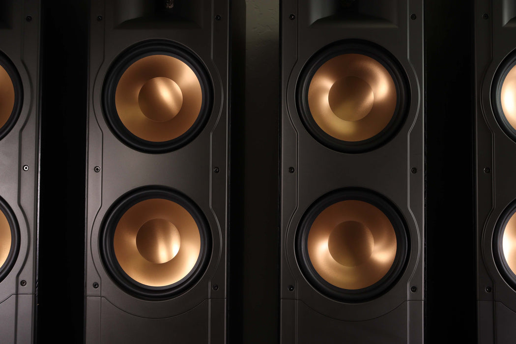 Klipsch RF82 IV Black Tower Speakers 8 Ohm 150 Watts (Pair)-Speakers-SpenCertified-vintage-refurbished-electronics