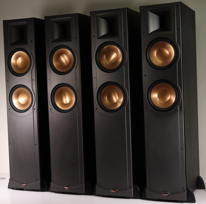 Klipsch RF82 IV Black Tower Speakers 8 Ohm 150 Watts (Pair)-Speakers-SpenCertified-vintage-refurbished-electronics