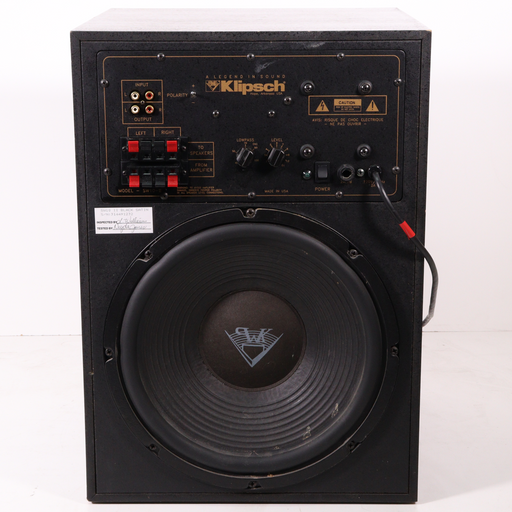 Klipsch SW10-II Subwoofer Speaker-Speakers-SpenCertified-vintage-refurbished-electronics