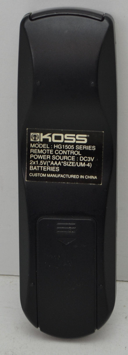 Koss HG1505 Remote Control-Remote-SpenCertified-refurbished-vintage-electonics