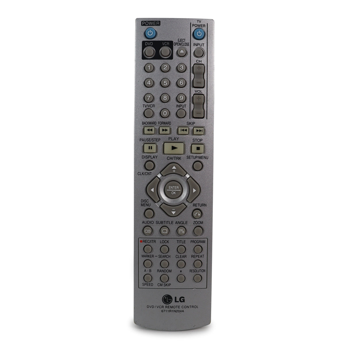 LG 6711R1N204A Remote Control For DVD VCR Combo Model V194H — SpenCertified
