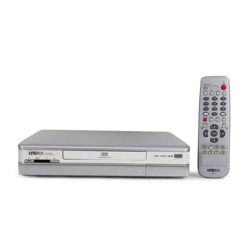 LITEON LVW-1105HC White Single Disc DVD+R/RW DVD-R/RW DVD Player/Recorder w/ VCR Plus Dolby Digital Recording WMA Divx MPEG4-Electronics-SpenCertified-refurbished-vintage-electonics