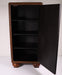 Leather CD DVD Blu-Ray Bookshelf Cabinet Case with Leather Brown Elegant Designer-CD Cabinet-SpenCertified-vintage-refurbished-electronics